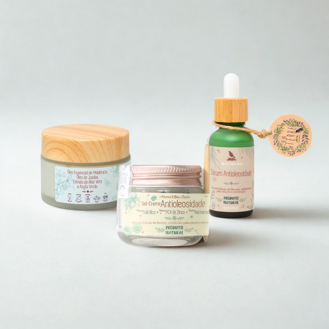 Kit Antiacne De La Terre – Tratamento Natural para Peles Oleosas e Acneicas