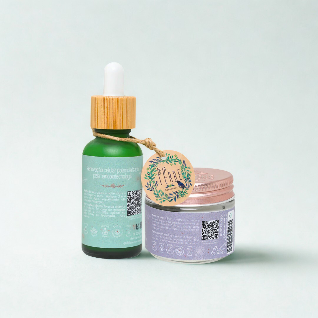 Duo Anti-Idade Avançado: Sérum Nano Retinol + RevitaCel De La Terre Cosmeticos