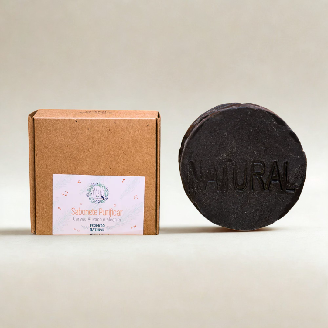 Sabonete Detox: Purificar - Carvão Ativado e Alecrim