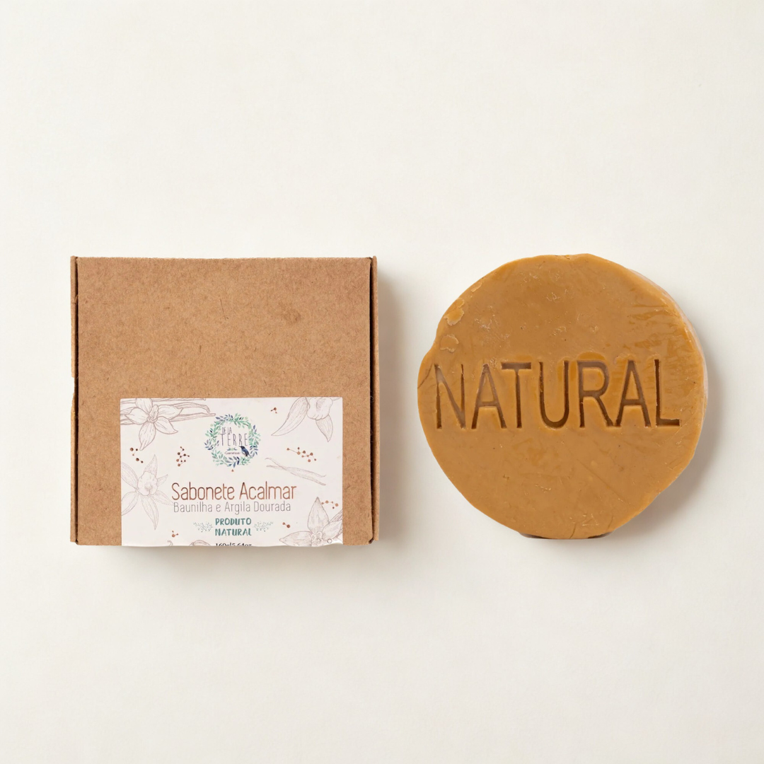 Sabonete Acalmar - Argila Amarela e Baunilha