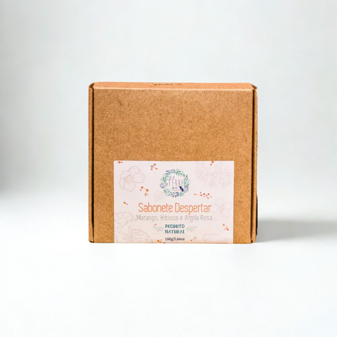 Sabonete Despertar - Argila Rosa, Morango e Hibísco