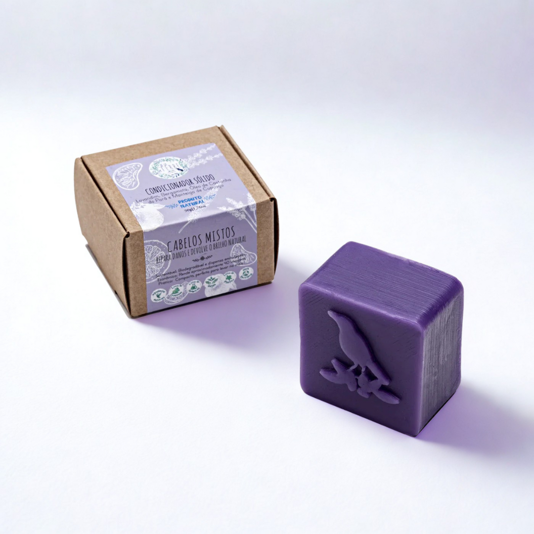 Condicionador Sólido: Cabelos Mistos - Lavandim e Tangerina