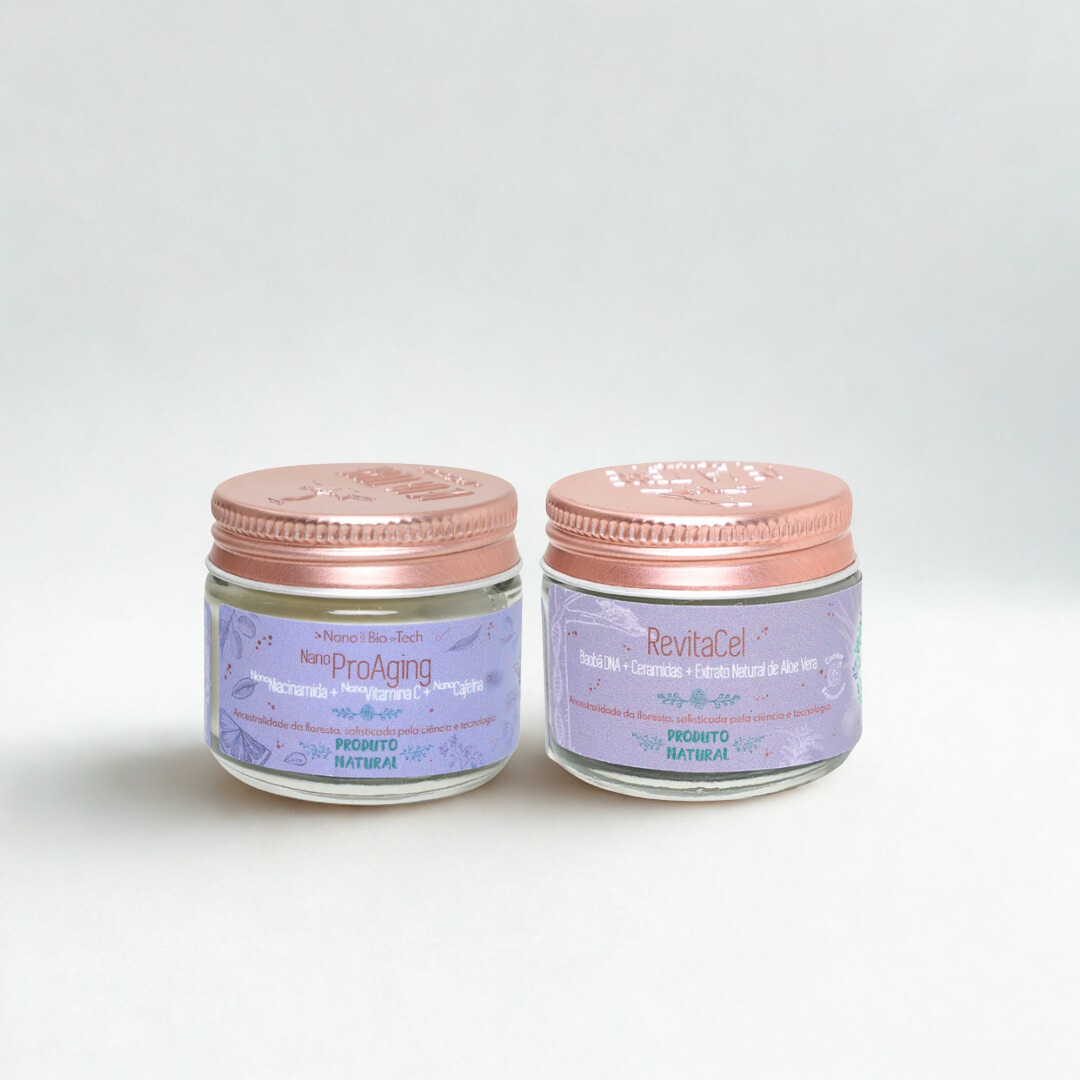 Duo Firmeza & Rejuvenescimento Intensivo: RevitaCel + Pró-Aging De La Terre Cosmeticos