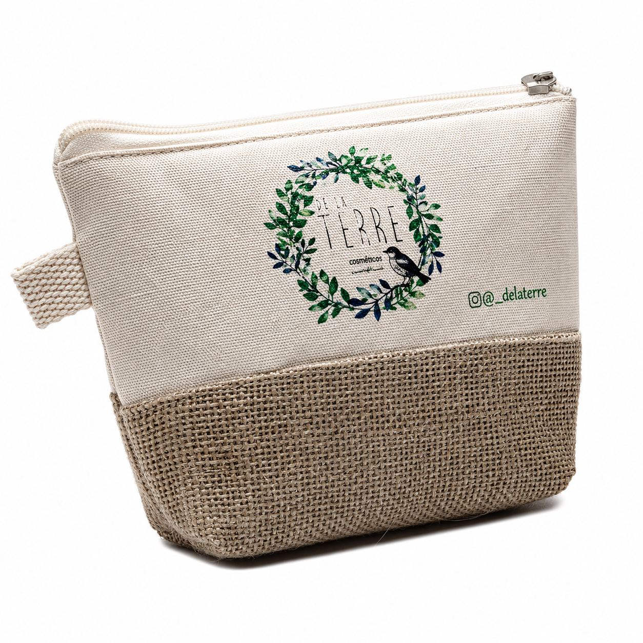 Necessaire de Juta De La Terre De La Terre Cosmeticos