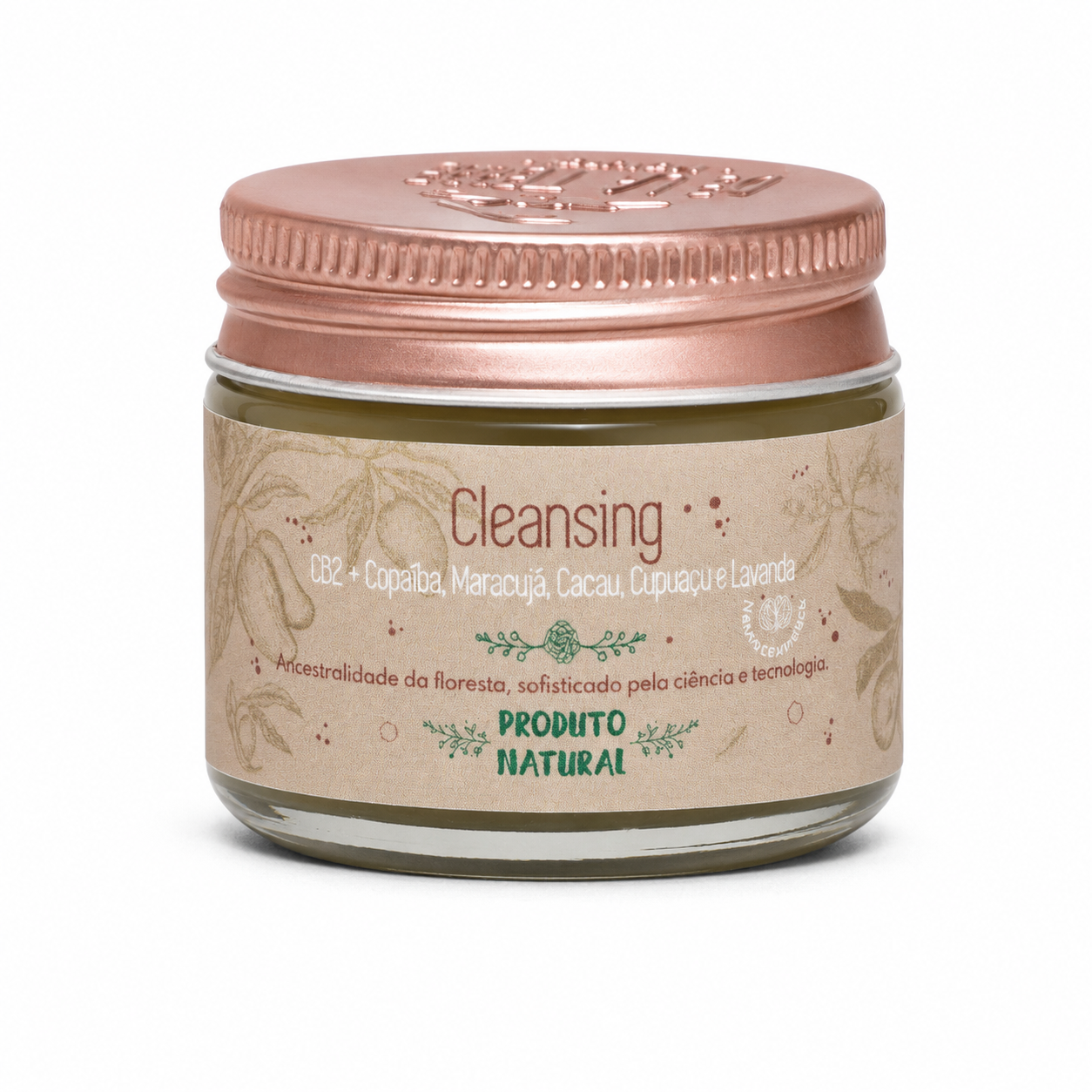 Cleansing Balm Vegano CB2 para limpeza facial profunda De La Terre Cosmeticos