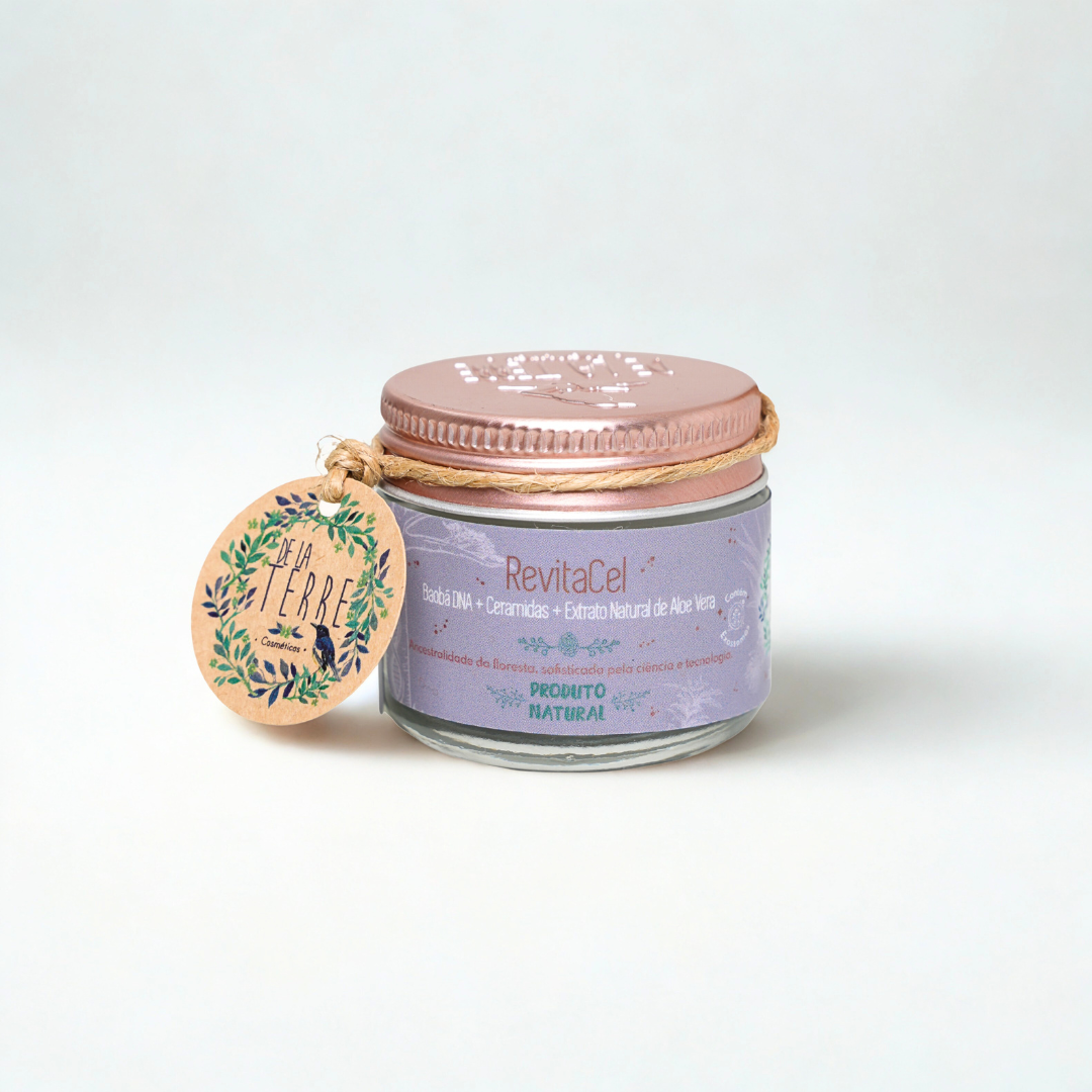 Creme RevitaCel Baobá DNA para firmeza visual e luminosidade De La Terre Cosmeticos