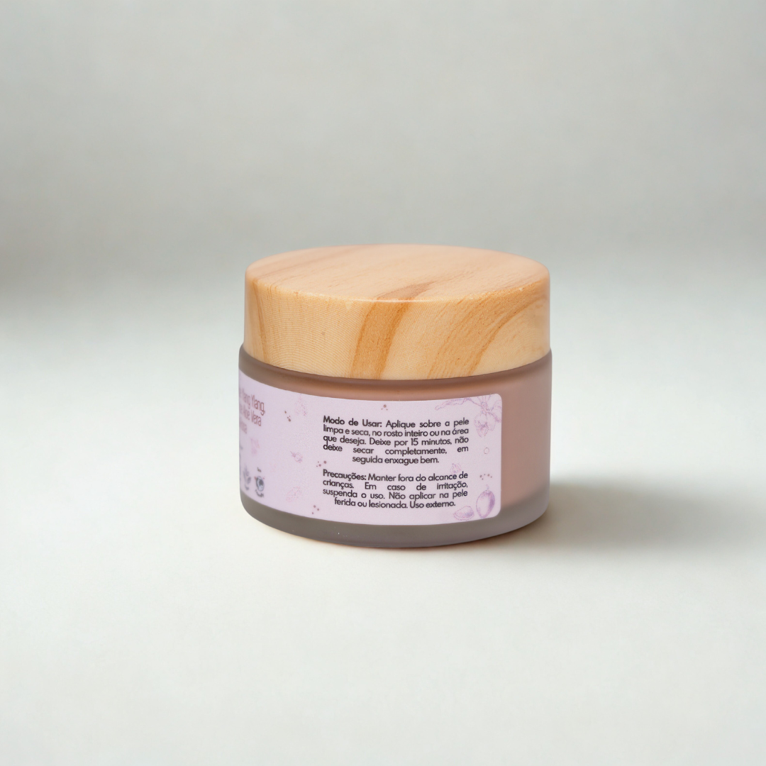 Máscara Facial de Argila Rosa