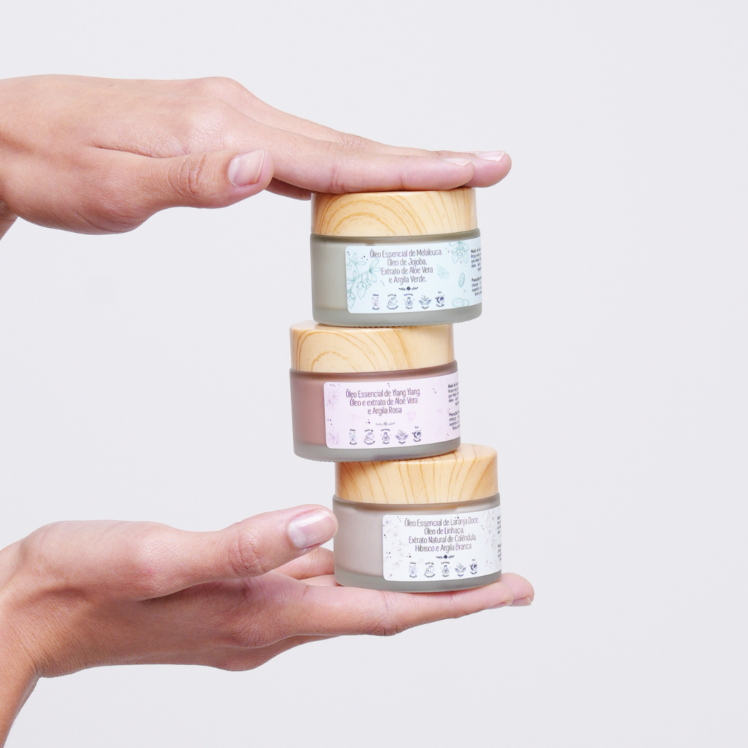 Máscara Facial de Argila verde De La Terre Cosmeticos