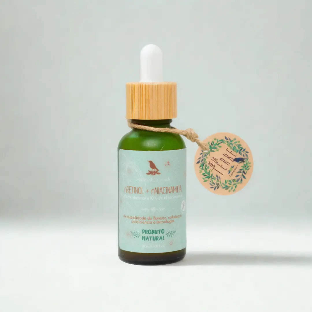 Sérum Nano Retinol + Nano Niacinamida para renovação facial De La Terre Cosmeticos