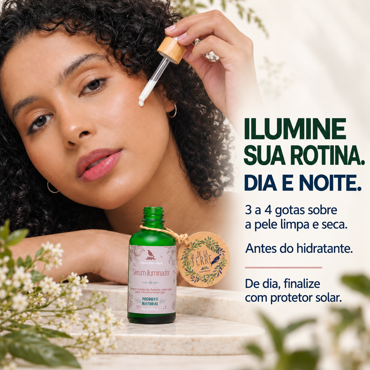 Nano Vitamina C com Triplo Ácido Hialurônico para luminosidade