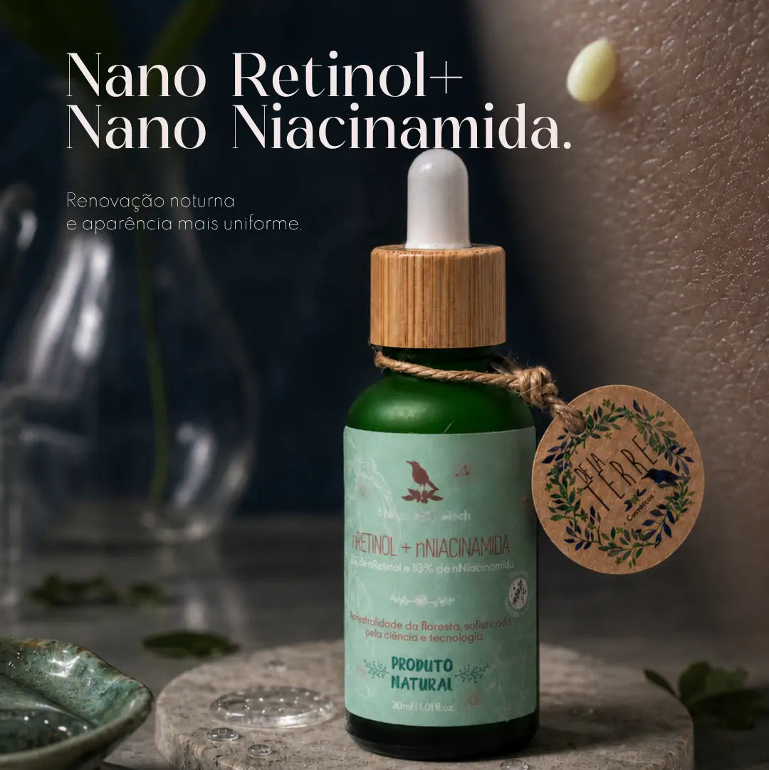 Nano RetinolRenovação noturna e aparência mais uniforme.