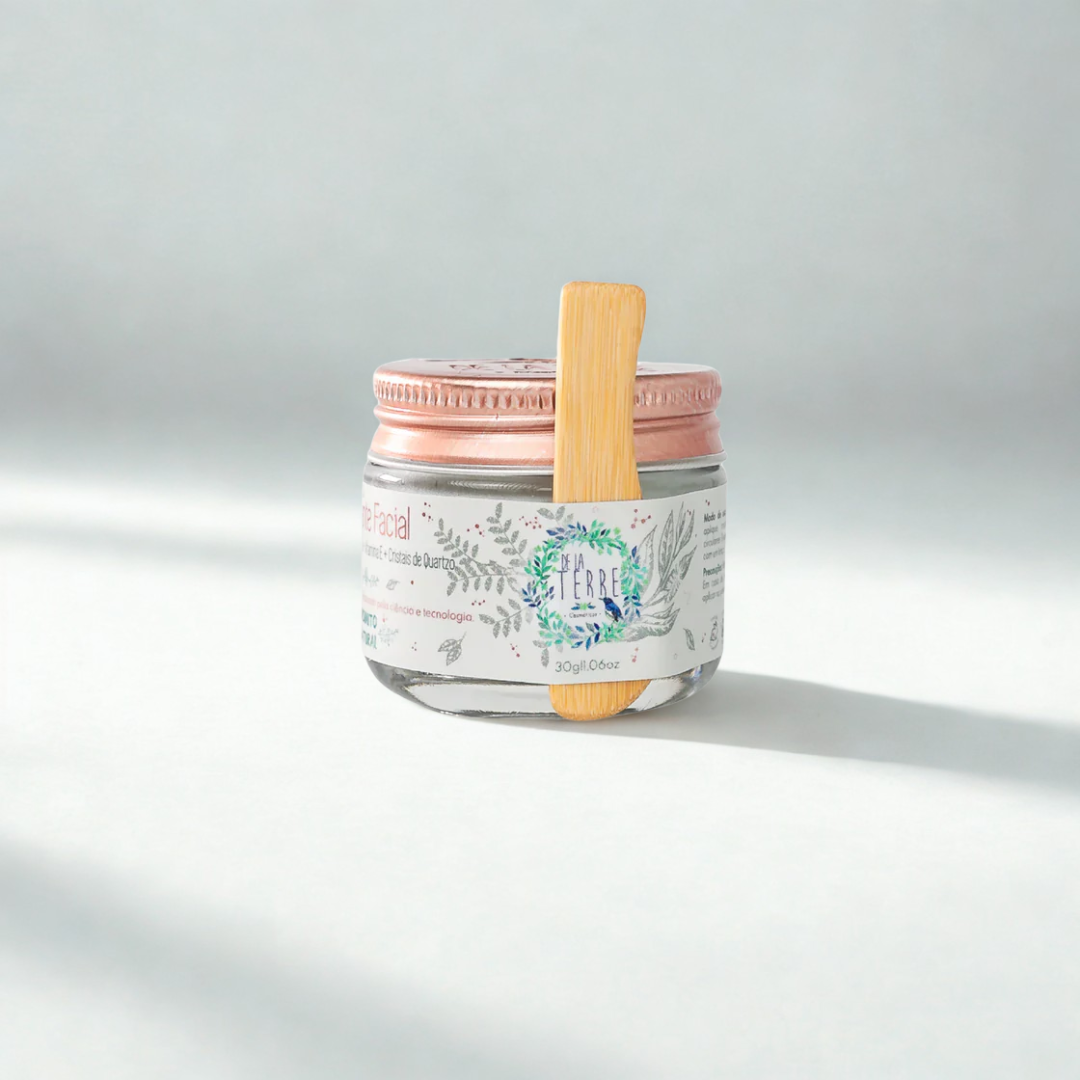 Creme Esfoliante Natural de Arroz e Cristais de Quartzo | ritual de uso