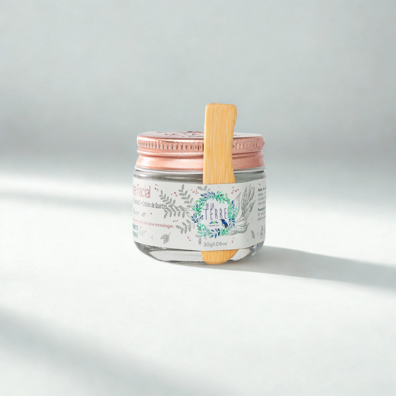 Creme Esfoliante Natural de Arroz e Cristais de Quartzo