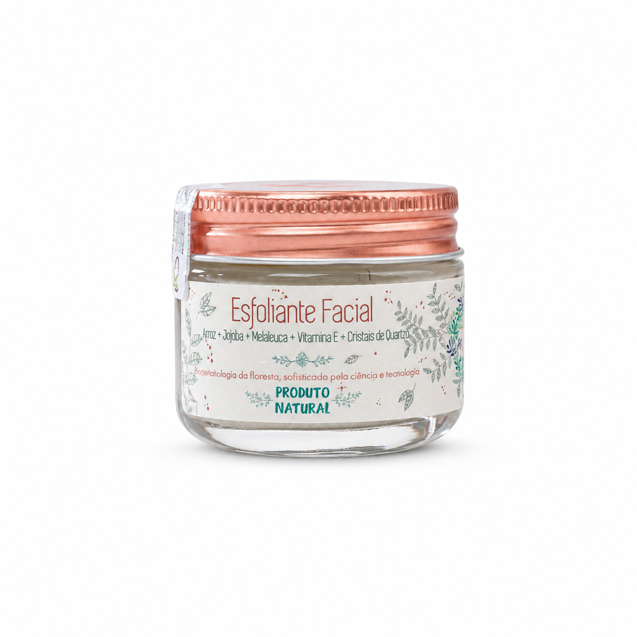 Creme Esfoliante Natural de Arroz e Cristais de Quartzo De La Terre Cosmeticos