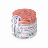 Creme Esfoliante Natural de Arroz e Cristais de Quartzo De La Terre Cosmeticos