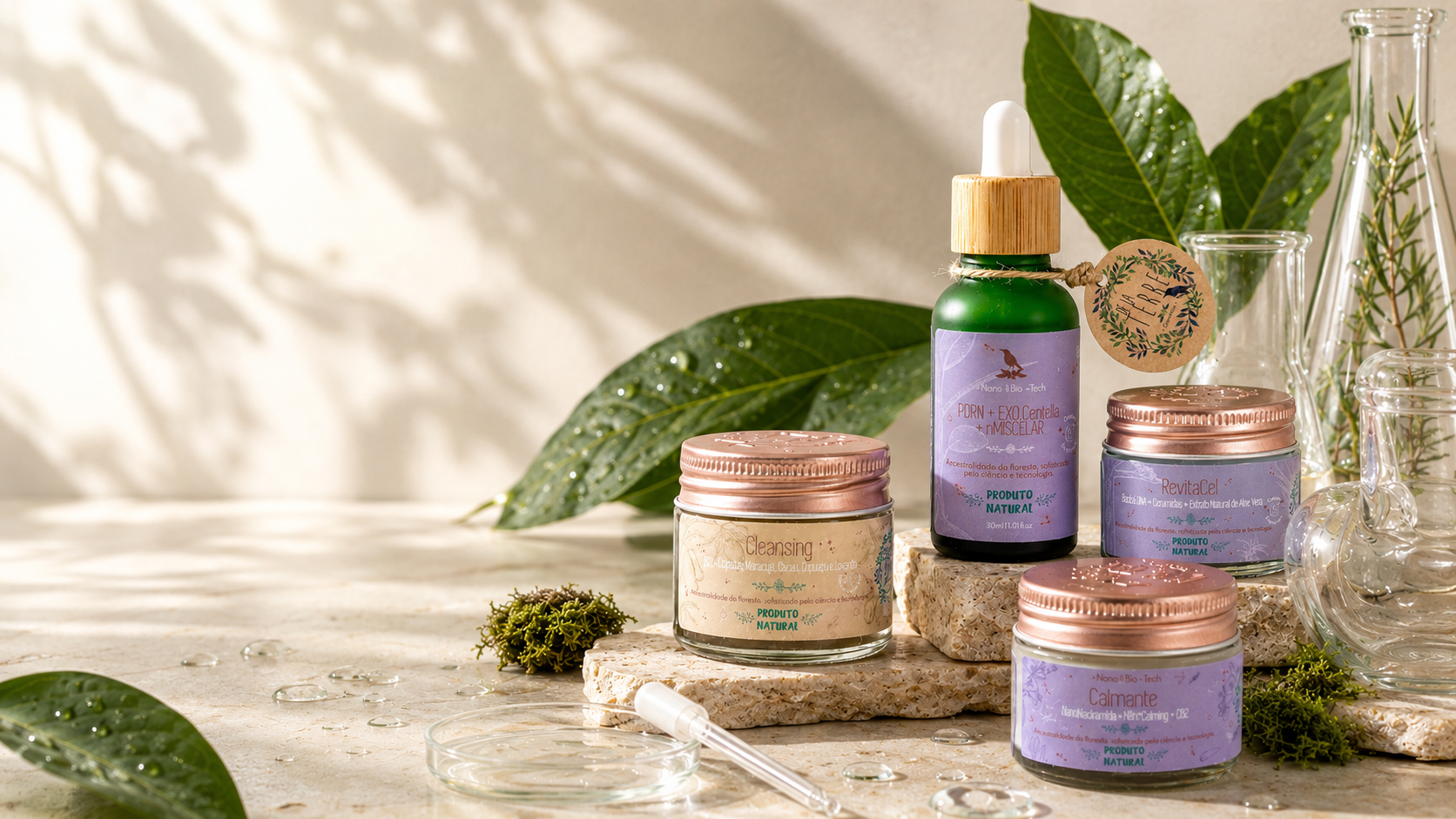 Rotina de skincare De La Terre por necessidade da pele