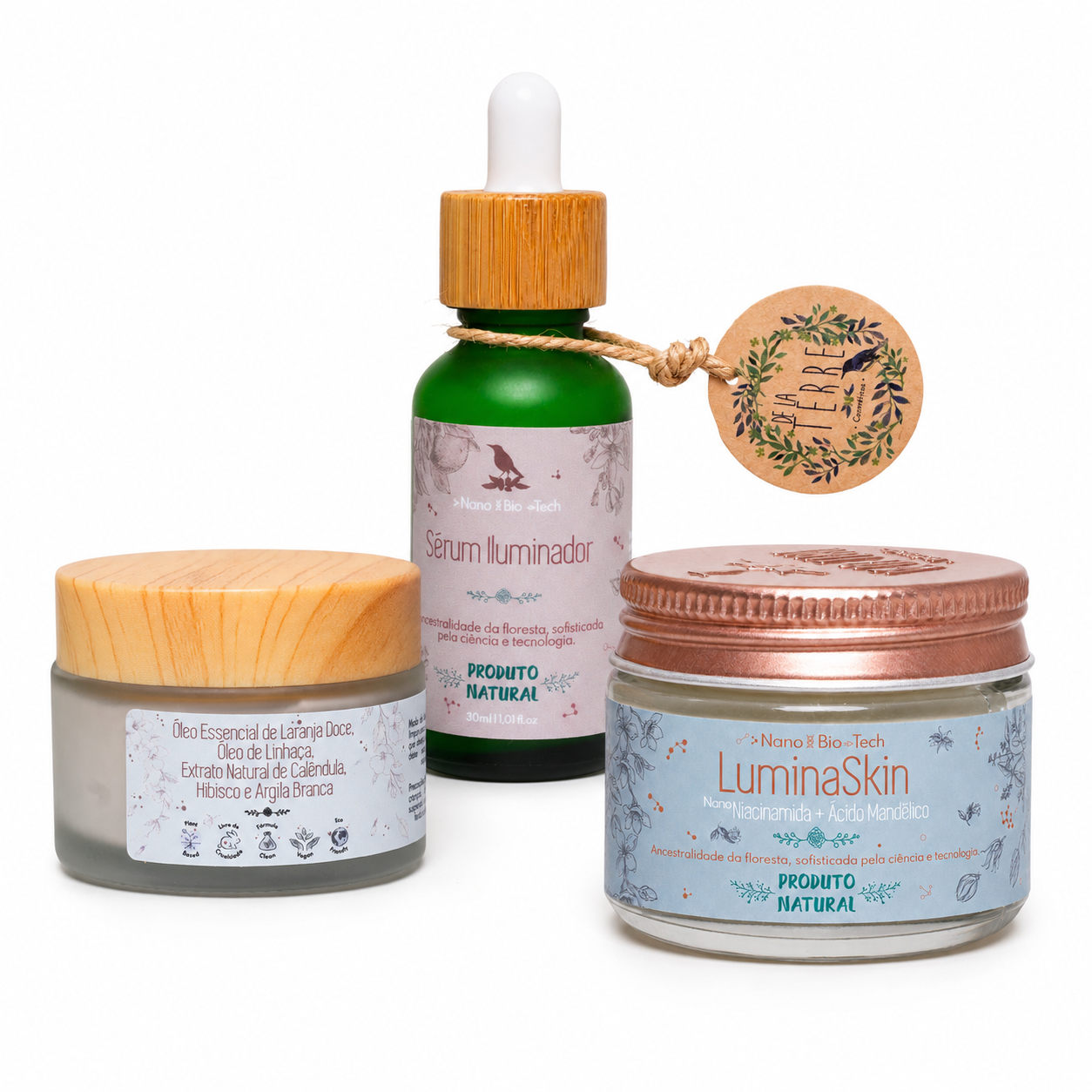 Kit Clareador Facial – Luminosidade, Uniformidade e Nutrição De La Terre Cosmeticos