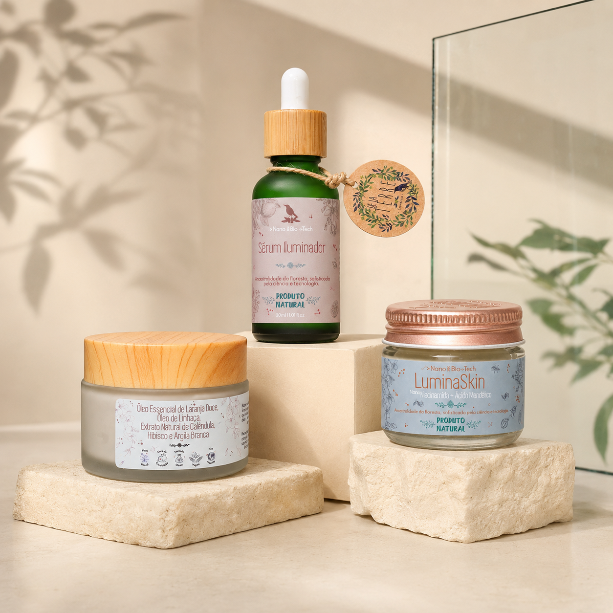 Kit Clareador Facial – Luminosidade, Uniformidade e Nutrição De La Terre Cosmeticos