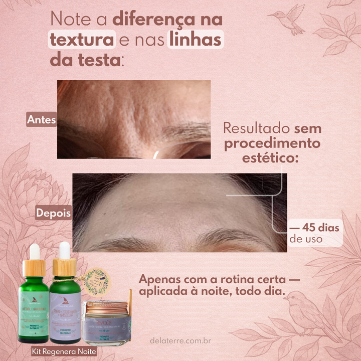 Kit Regenera Noite: Retinol, PDRN e Baobá DNA