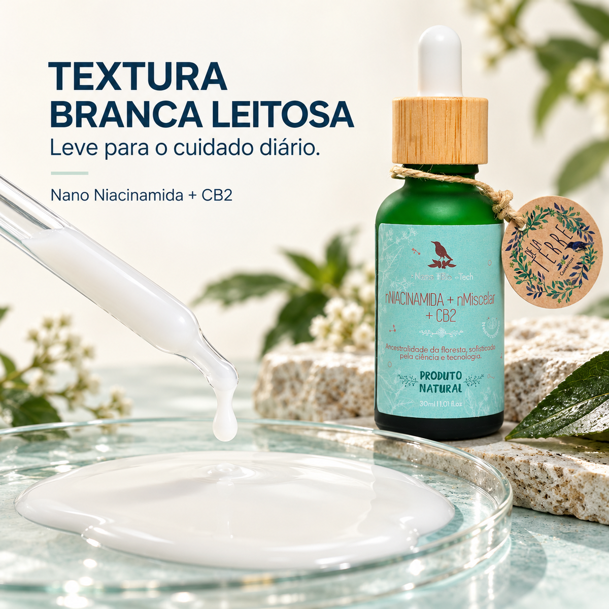 CB2 + Nano Niacinamida + Nano Ácido Hialurônico Micelar