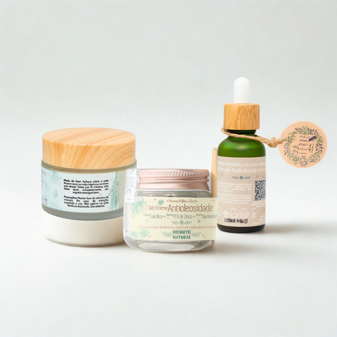Kit Antiacne De La Terre – Tratamento Natural para Peles Oleosas e Acneicas | modo de uso