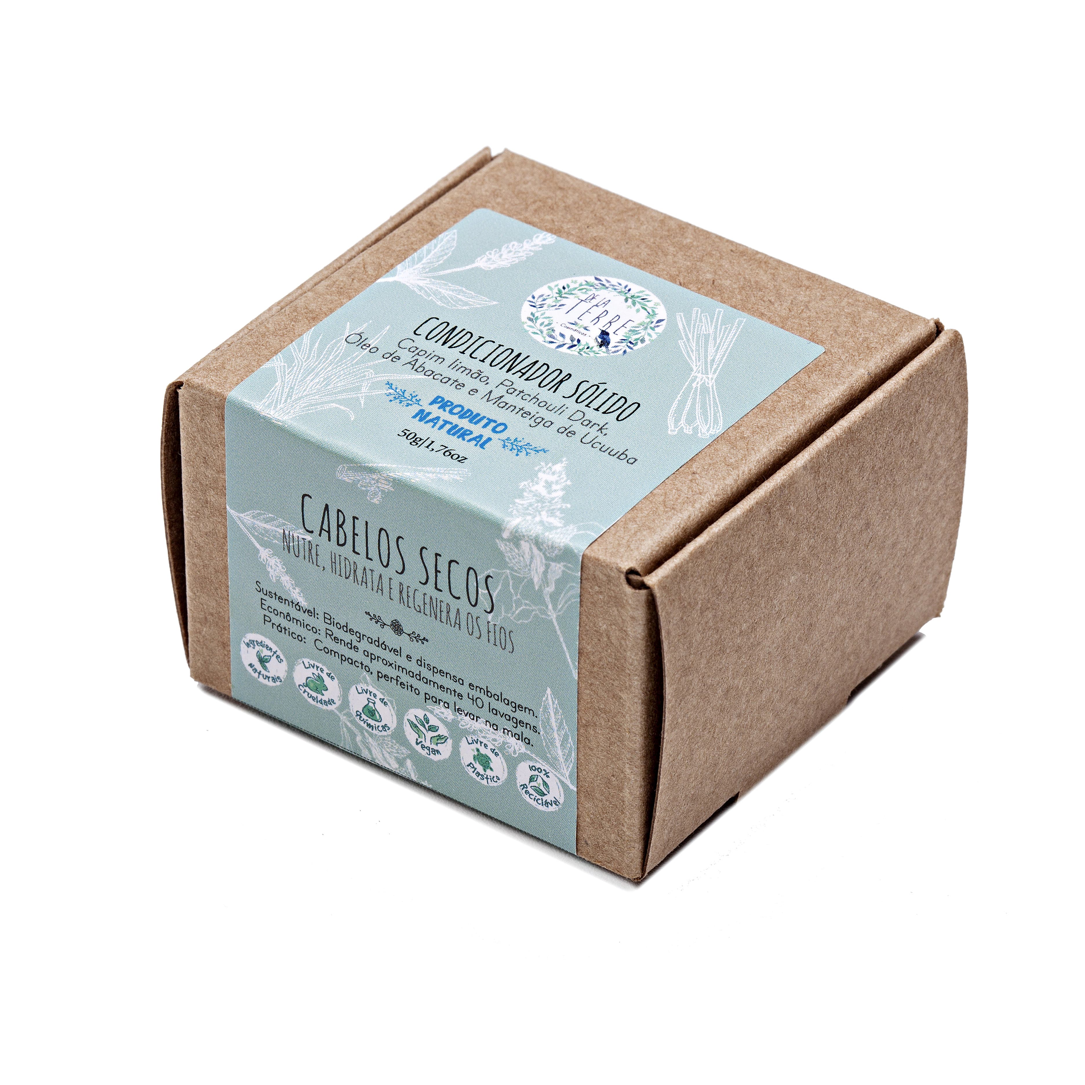 Solid Conditioner: Dry and Damaged Hair - Lemongrass and Patchouli