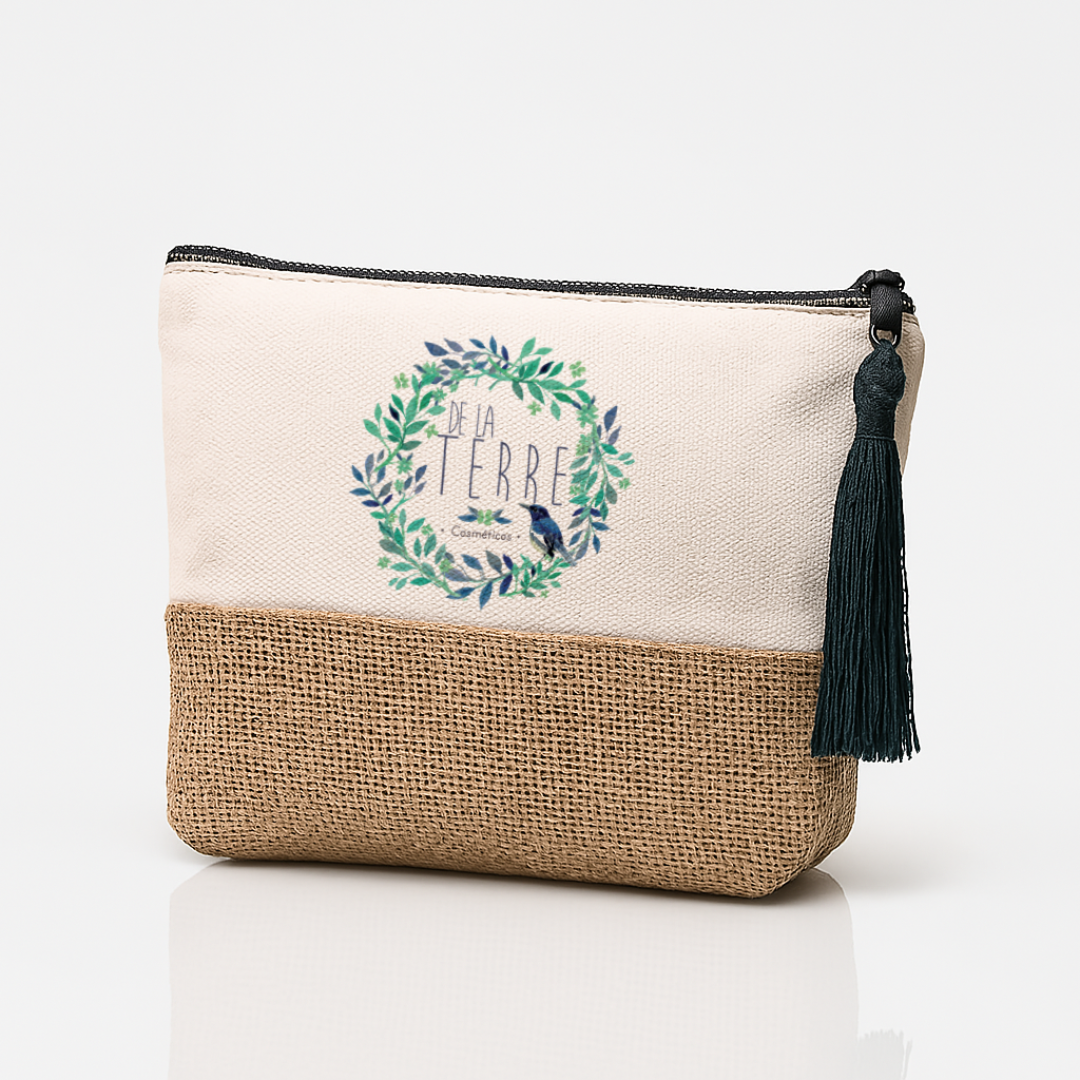 De La Terre Jute Toiletry Bag 