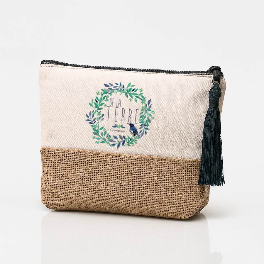 De La Terre Jute Toiletry Bag 